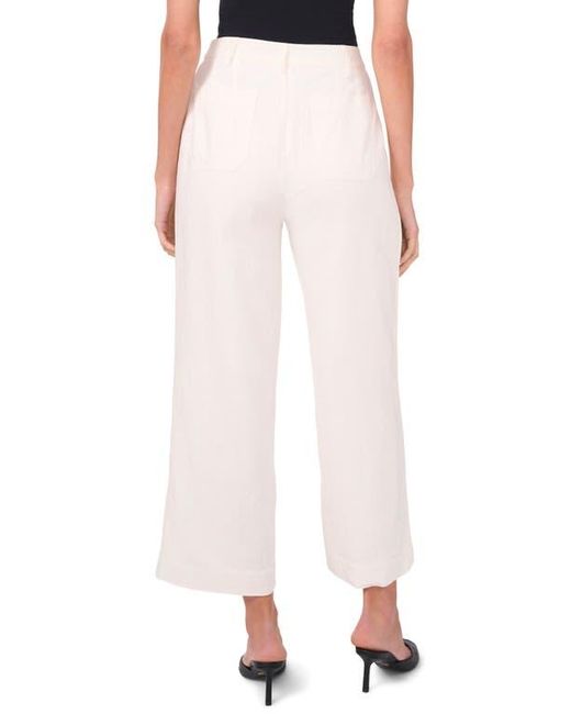 Halogen® White Patch Pocket Ankle Crop Pants