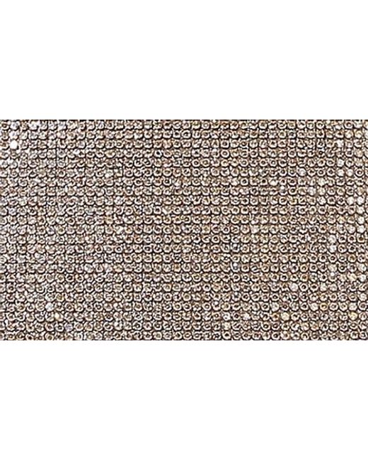 BERNESS Gray Rhinestone Envelope Clutch