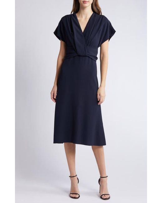 Boss Blue Debasa Twist Front Dress