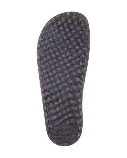 Boss Blue Sean Slide Sandal for men