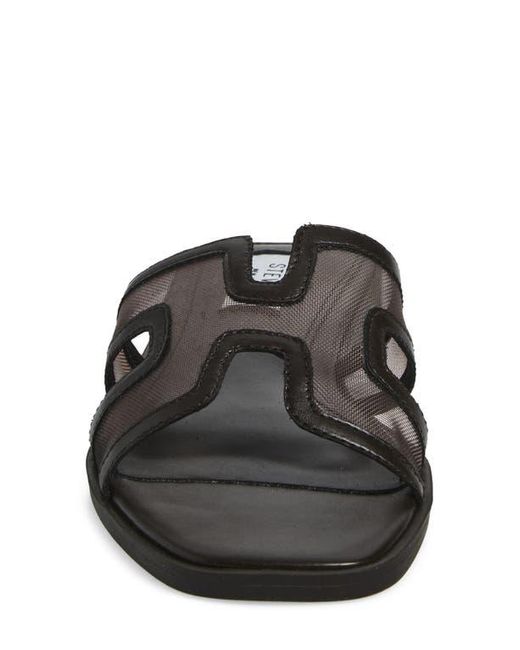Steven New York Black Harlien Mesh Slide Sandal