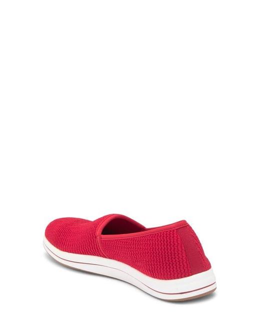 Clarks Red Breezesky Stretch Slip-On