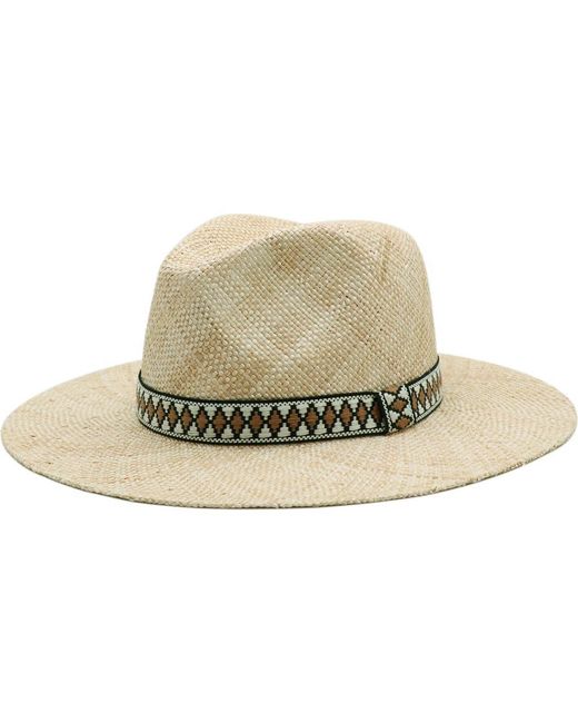 Bruno Magli Natural Packable Straw Panama Hat for men