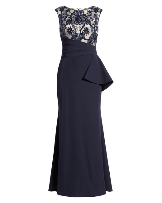 vince camuto sequin bodice gown