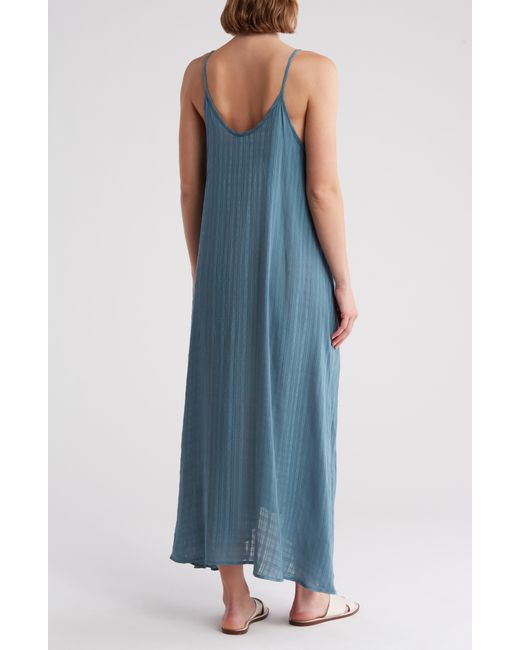 Nordstrom Blue Flowy Cover-up Maxi Dress