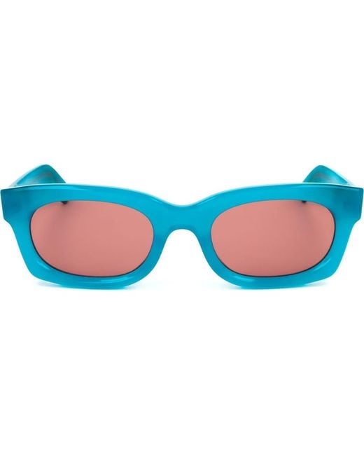 Retrosuperfuture Blue 53Mm Wrap Sunglasses