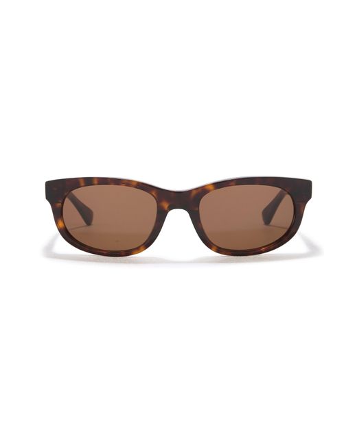 Bottega Veneta Brown 53mm Round Sunglasses