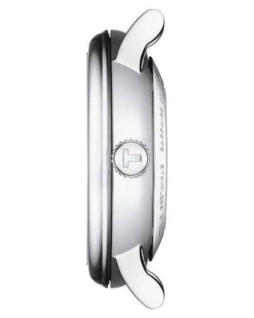 Tissot Metallic Carson Automatic Leather Strap Watch, 30Mm