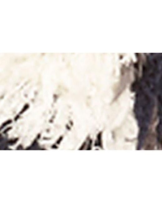 Tart Collections Natural Mave Spot Shaggy Faux Fur Vest