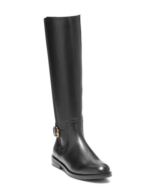 Cole Haan Black Celestina Riding Boot