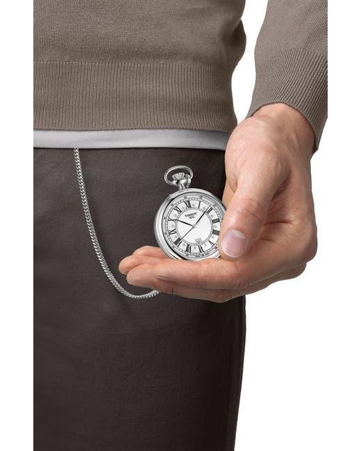 Tissot Metallic Stand Alone Pocket Watch, 49.6Mm for men