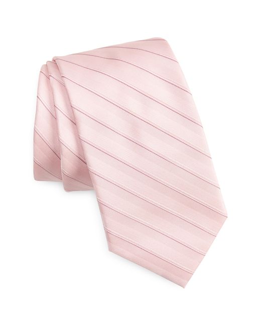 Calvin Klein Pink Tatum Stripe Tie for men