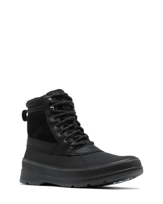 Sorel Black Waterproof Insulated Hiking Boots for men