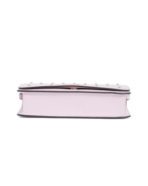 Kate Spade Pink Madison Studded Faux Pearl Crossbody Bag