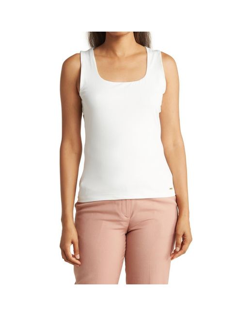 Calvin Klein White Layering Tank Top