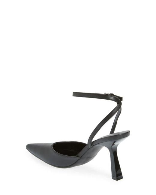 Open Edit Black Neesha Ankle Strap Pump