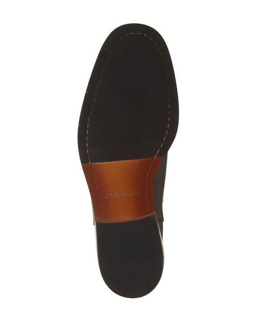 Steve Madden Brown Roswel Plain Toe Chelsea Boot for men