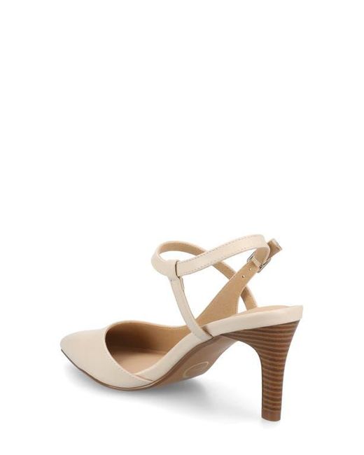 Journee Collection Natural Scipio Pointed Toe Pump