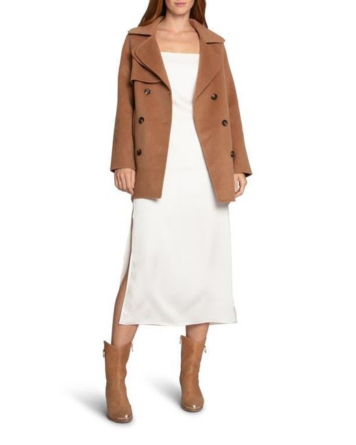 Belle & Bloom White Wanna Be Loved Wool Blend Coat