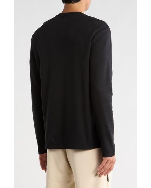 Hurley Black Textured Thermal Sweater for men