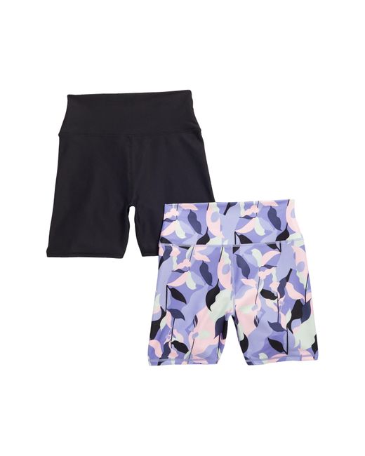 Balance Collection Blue Assorted 2-pack Bike Shorts