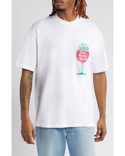 Topman White Oversize Graphic T-shirt for men