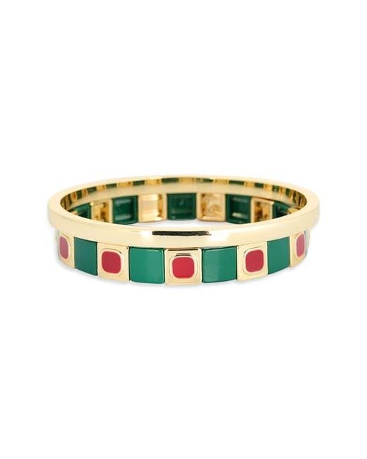 Leith Green Tile Bracelet & Bangle Set