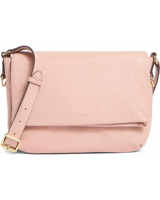 Aimee Kestenberg Pink Preston Medium Leather Crossbody Bag