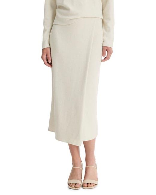 Vince Natural Wrap Front Sweater Skirt