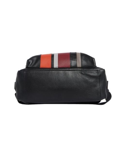 Longchamp Black Patchwork Leather Backpack
