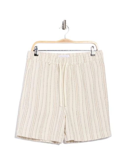 Cactus Man Natural Stripe Textured Shorts for men
