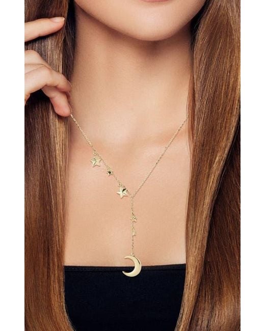 Ember Fine Jewelry Metallic 14K Celestial Y-Necklace