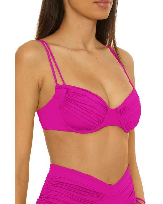 Becca Purple Color Code Underwire Bikini Top