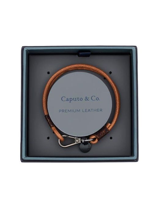 Caputo & Co. Blue Swivel Craftman Leather Bracelet for men