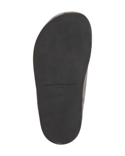 Common Projects Gray Suede & Genuine Shearling Clog