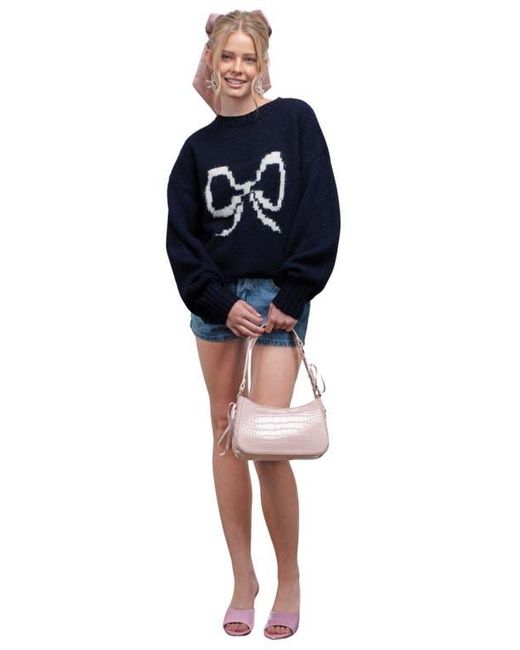 Blu Pepper Blue Bow Sweater