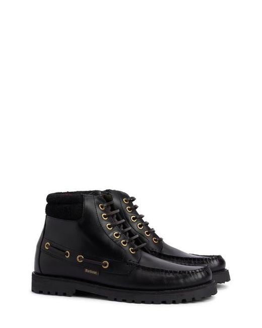 Barbour Black Tiller Boots for men