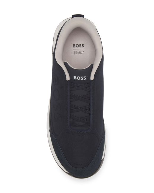 Boss Blue Titanium Elastic Sneaker for men