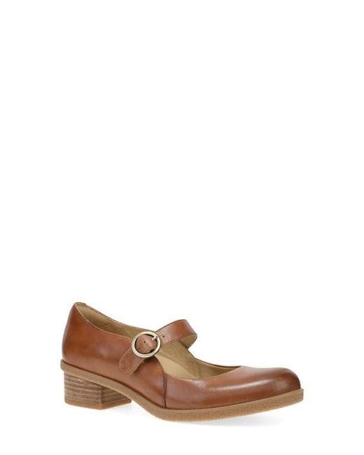 Dansko Brown Deirdra Waterproof Mary Jane Pump