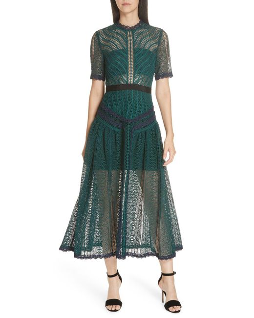 chinese dress ladies Self Portrait UK10 Black/Navy Lace Dress with Layered Skirt  FADVault