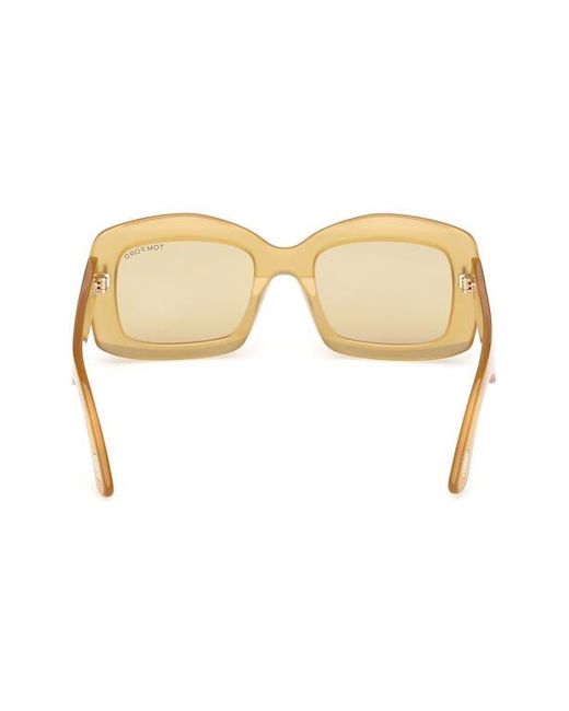 Tom Ford Natural 83Mm Square Sunglasses