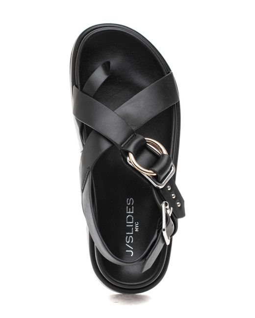 J/Slides Platform Slingback Sandal in Black Lyst