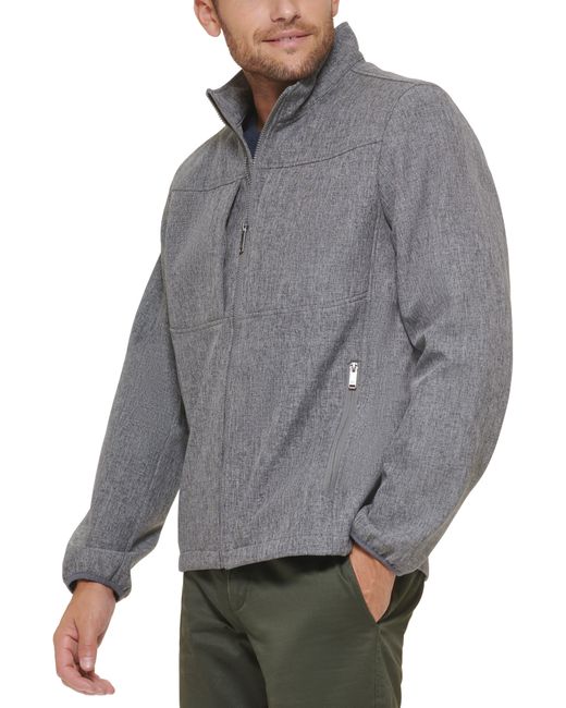 Dockers Gray Water Resistant Soft Shell Jacket for men