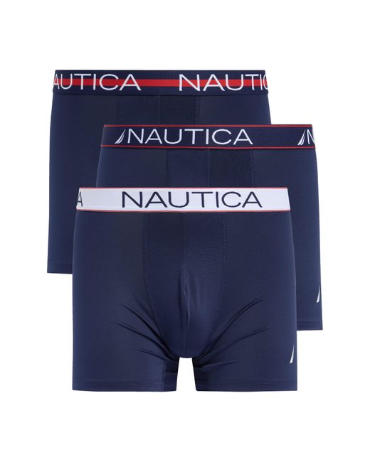 Nautica Blue Limited Edition 4-pack Microfiber Stretch Trunks for men