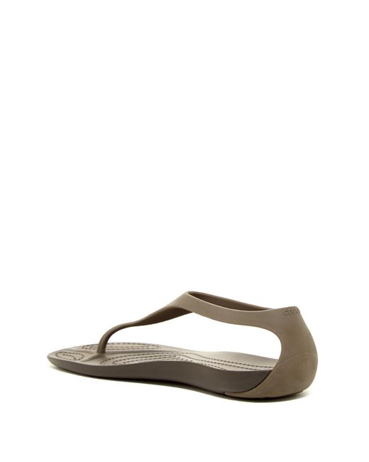 Crocs™ Sexi Flip Flop in Brown | Lyst