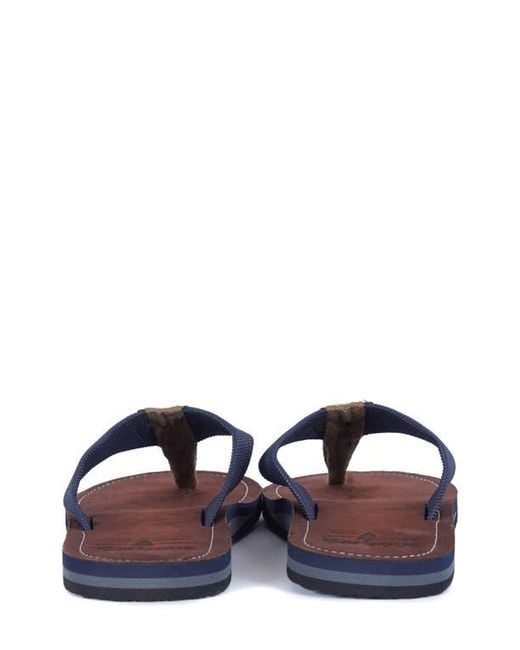 Barbour Blue Toeman Flip Flop for men