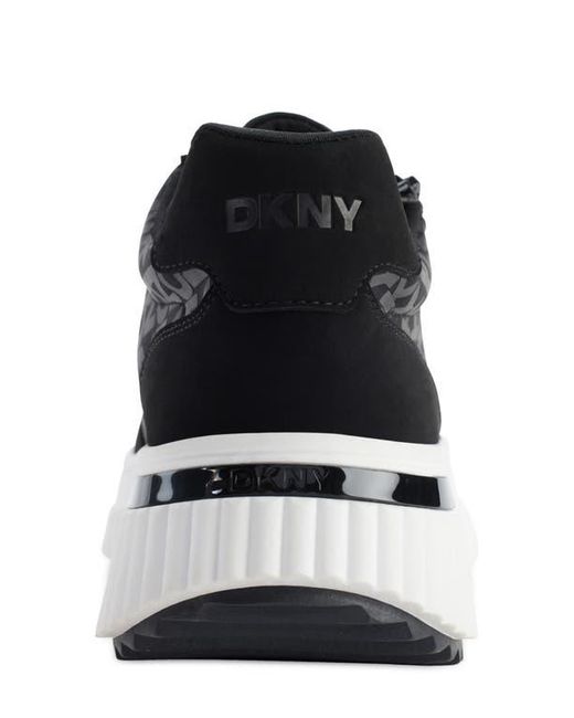 DKNY Black Lissa Platform Sneaker