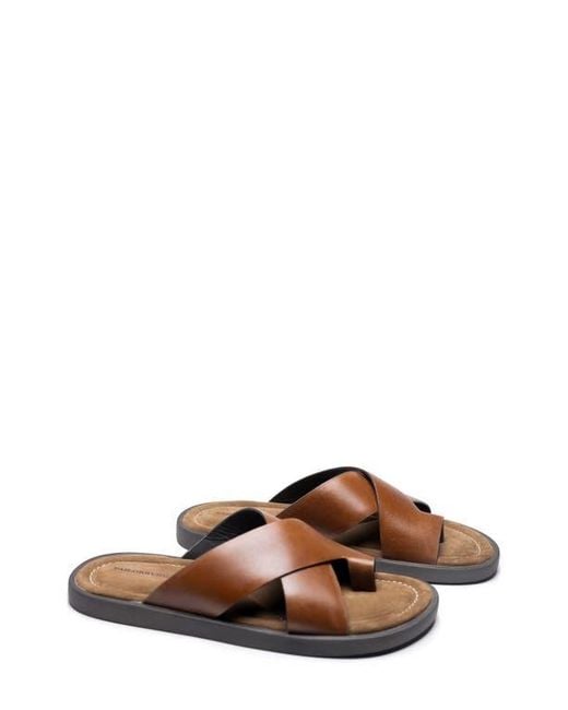 Tailorbyrd Brown Hampton Leather Sandal for men
