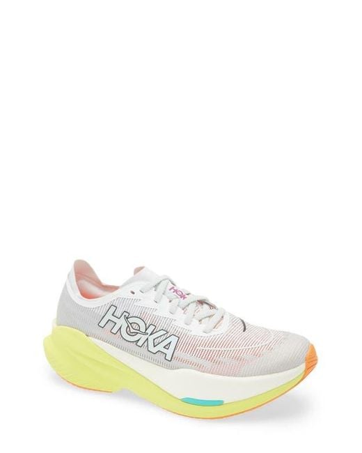 Hoka One One White Mach X 2 Running Shoe for men