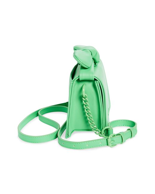 Nanette Lepore Green Bow Top Crossbody Bag